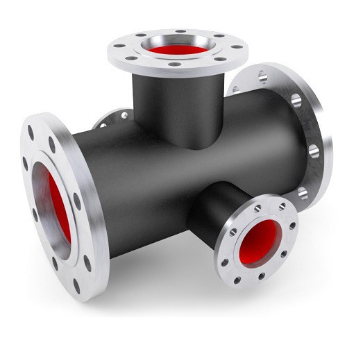 Кресты фланцевые с пожарной подставкой чугунные