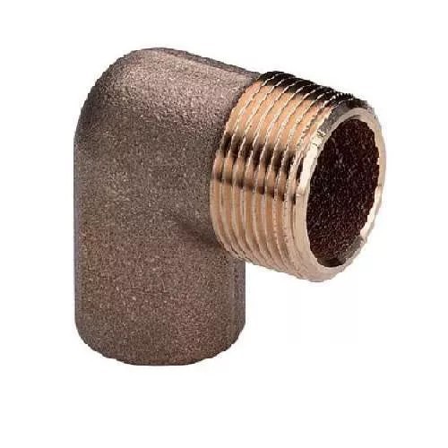 Медные угловые переходы с наружной резьбой