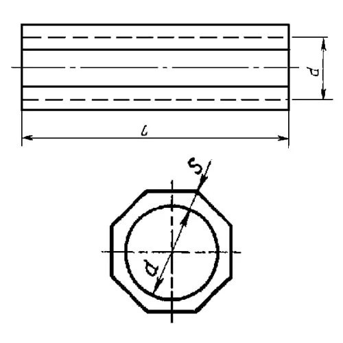 Дренажные керамические трубы с восьмигранной наружной поверхностью