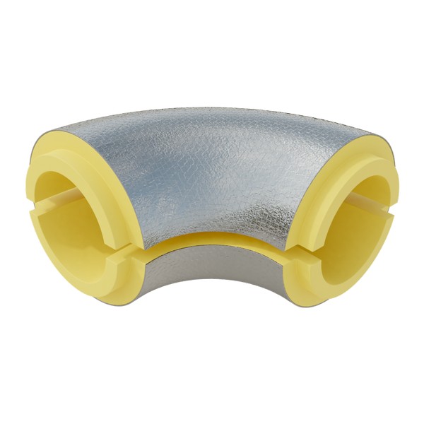 Скорлупа ППУ для отвода фольгированная