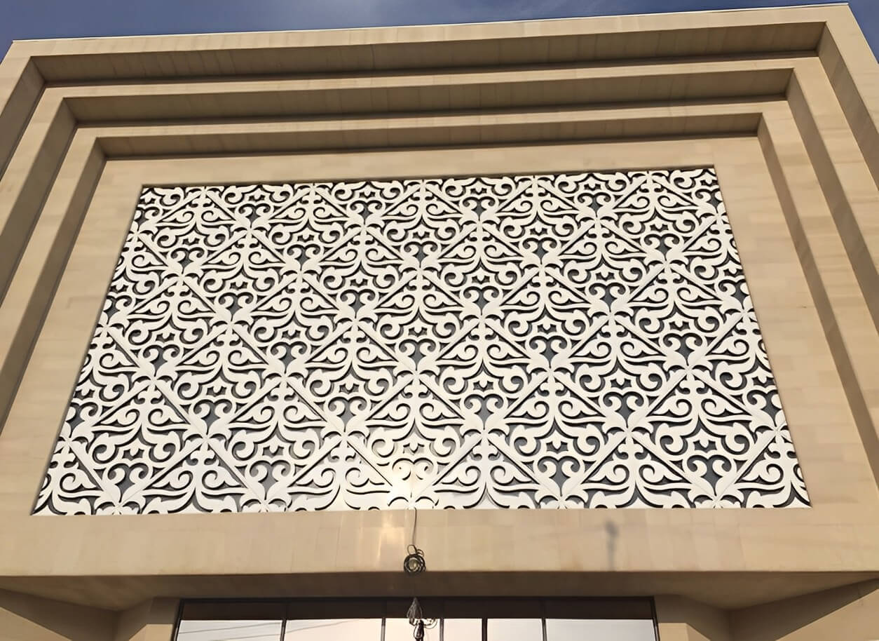 Алюминиевые декоративные пластины, гостиница «Туран», Г. Астана